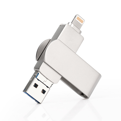 درایوهای فلش USB OTG نقره ای انتقال سریع و آسان داده با عملکرد پلاگ و پلی